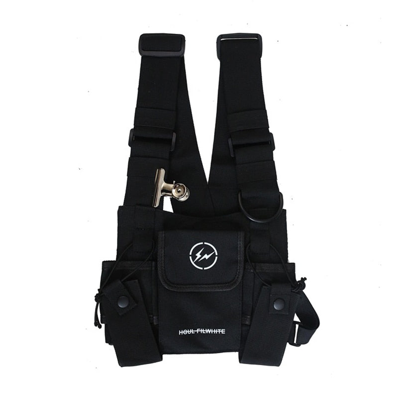 Realaiot Tide cool Women Chest Rig Bag Tactical Chest Bags For Men Fashion Bullet Hip Hop Vest Streetwear Bag Function Tactics Waist Pack