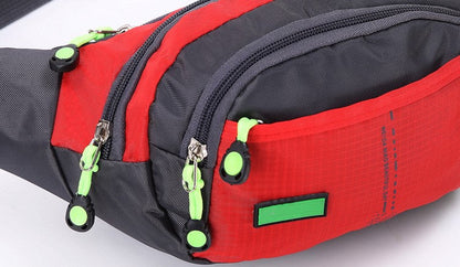 Realaiot Travel Bum Bag Fanny Pack Waist Bag Zipped Outdoor Sports Shoulder Bag Pouch Men Women Waist Packs Ladies Waist Pack