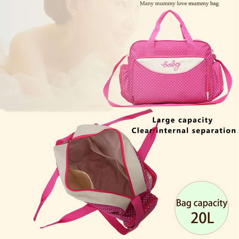 Realaiot Hot Sell Diaper Bag Maternity Packs Shoulder Baby Bag Women Travel Handbag for Baby Nursing Mummy Maternity Nappy Bag