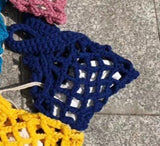Cyflymder New Korean Brand Cute Women's Girl Cotton Knitting Woven Mesh Hollow Vegetable Basket Bucket Linen Small Portable Bag