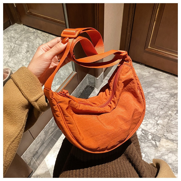 Casual Nylon Hobos Crossbody Bag for Women Designer Shoulder Bags Large Capacity Tote Lady Travel Shopper Bag Female Purses