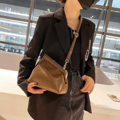 Cyflymder New In Trend Pretty Pouch PU Leather Crossbody Bags Women Brand Luxury Shoulder Handbags Kawaii Totes Long Belt Clutch