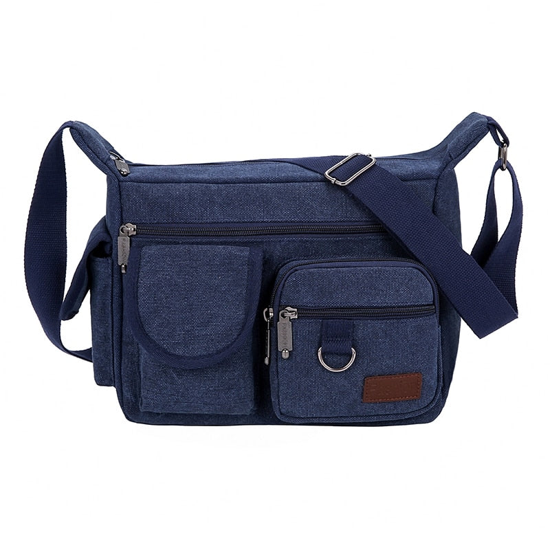 Cyflymder New Fashion  Canvas Men Shoulder bag Messenger bag Men Crossbody Bag Vintage male Leisure Sling bag Casual Boy