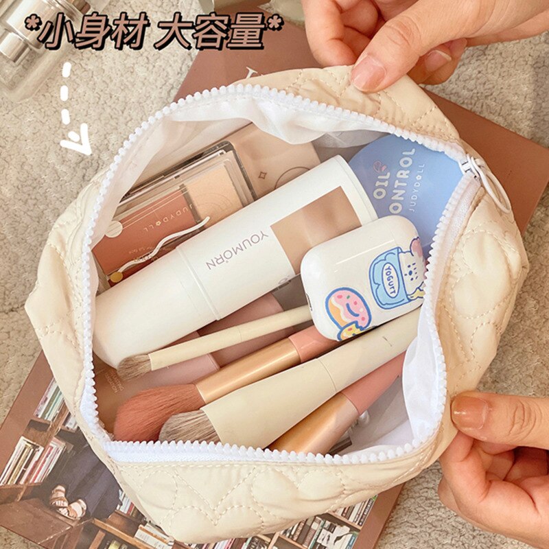 Cyflymder Pillow Pencil Case Girl Makeup Bag Portable Stationery Bag Large-capacity Student Pencil Case Coin Bag Pochette Storage Bag