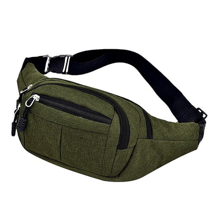 Cyflymder Men's Chest Package Pack Waterproof Outdoor Sports Bag Canvas Pouch Korean-style Waist Bag Fanny Pouch Crossbody Male Banana Bag