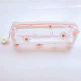 Realaiot 1 Pcs Kawaii Pencil Case Flower School Pencil Box Pencilcase Pencil Bag School Supplies Stationery