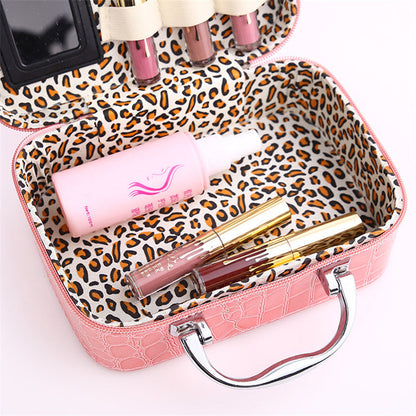 Cyflymder Professional Toiletry Bag Cosmetic Bag Organizer Women Travel Make Up Cases Big Capacity Cosmetics Suitcases For Makeup