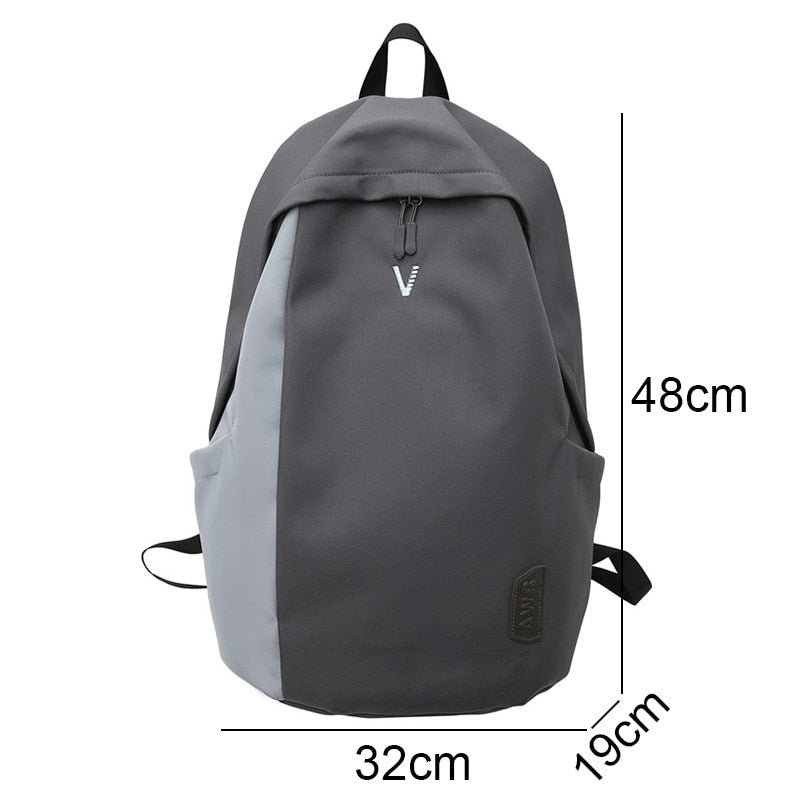 Realaiot Trendy Lady Waterproof High Capacity Book Backpack Girl Boy College Backpack Male Female Travel Bag Fashion Men Women Laptop Bag