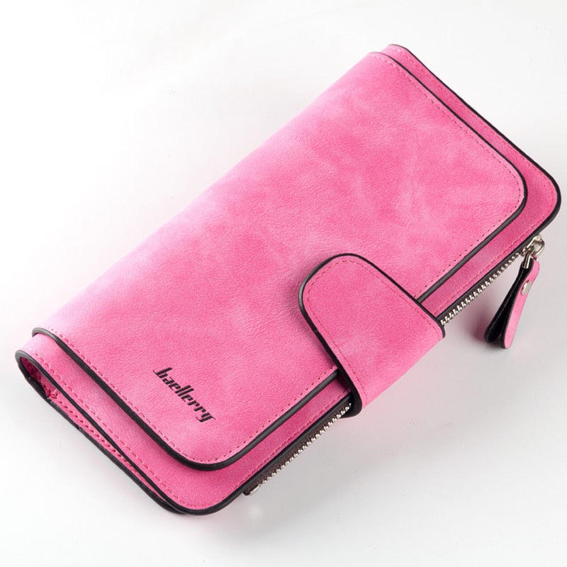 Cyflymder New Zipper Buckle Women Wallets Three Fold Multi-card Wallet Frosted Two-color Fabric Card Bag Coin Purse