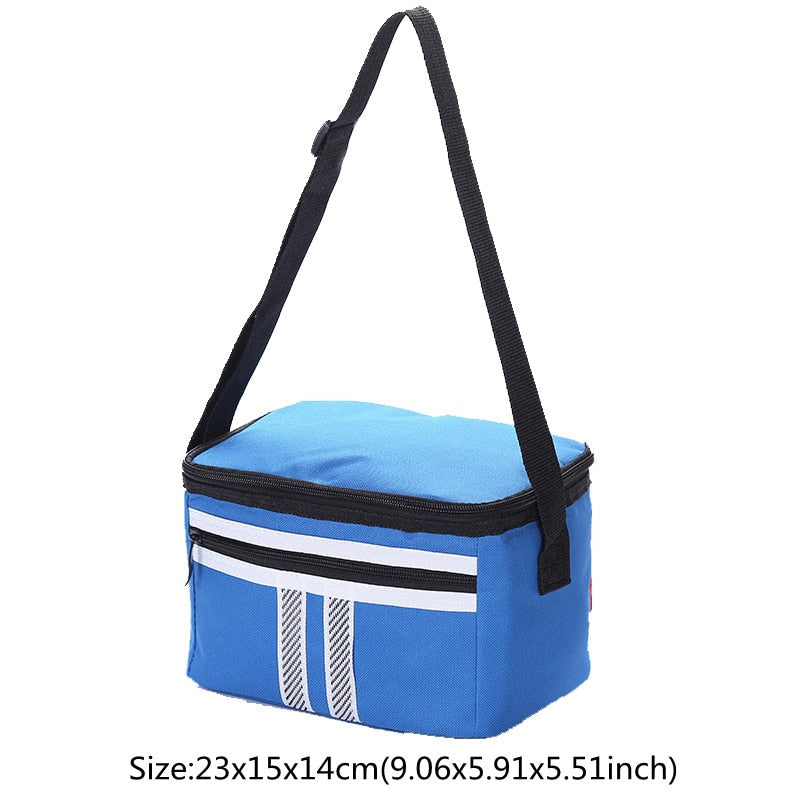 Realaiot Thermal Insulated Cooler Bags Large Women Men Picnic Lunch Bento Box Trips BBQ Meal Ice Zip Pack Accessories Supplies Products