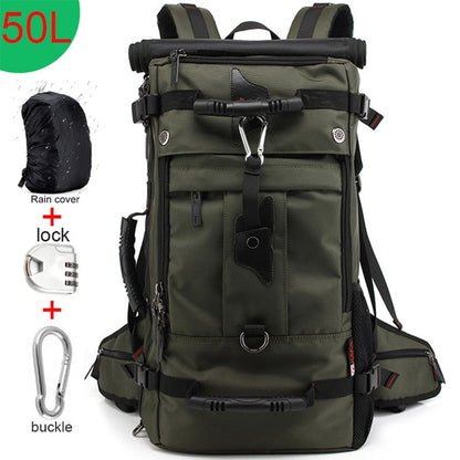 Realaiot 50L Waterproof Travel Backpack Men Women Multifunction 17.3 Laptop Backpacks Male outdoor Luggage Bag mochilas Best quality