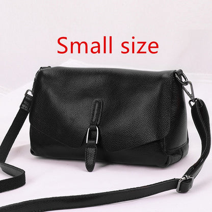 Cyflymder Pure Leather Handbag New Leather Shoulder Messenger Bag Female Fashion Wild Texture First Layer Leather Portable Bag