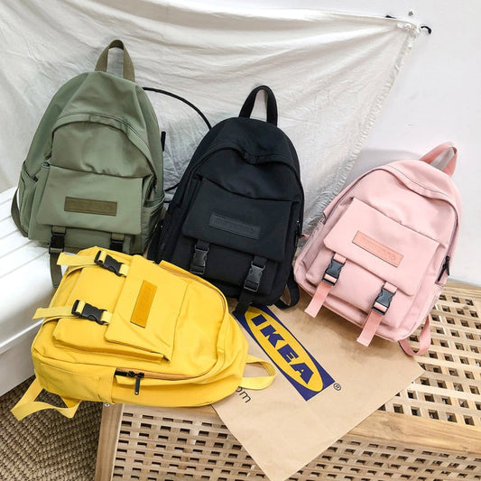 Cyflymder New Trend Female Backpack Casual Classical Women Backpack Fashion Women Shoulder Bag Solid Color School Bag For Teenage Girl