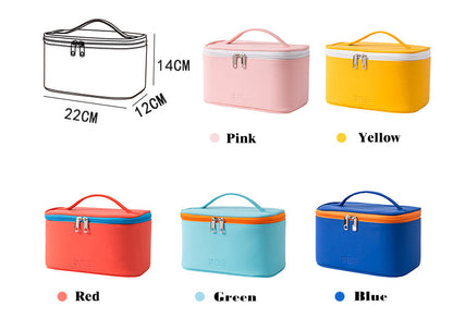 Realaiot Women's Cosmetic Bag Make Up Organizer Travel Make Up Necessaries Organizer Zipper Makeup Case Pouch Toiletry Kit Bags