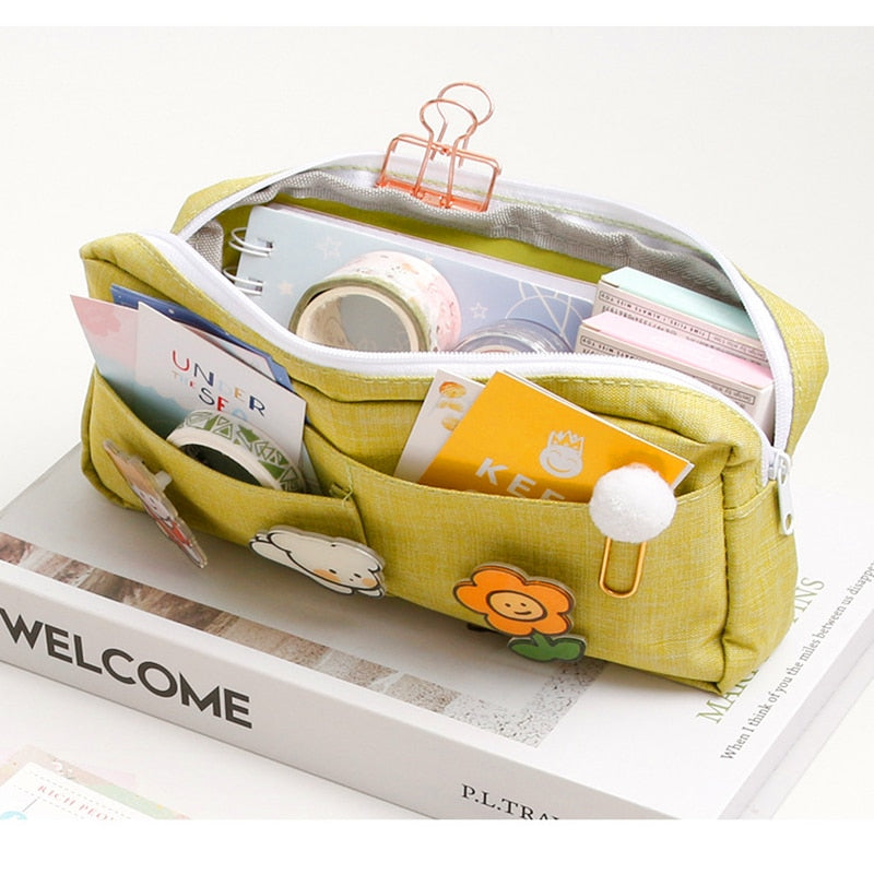 Cyflymder pencil case cute pencilcases material escolar girl back to school supplies piorniki estuche piornik kawaii bag pencil box