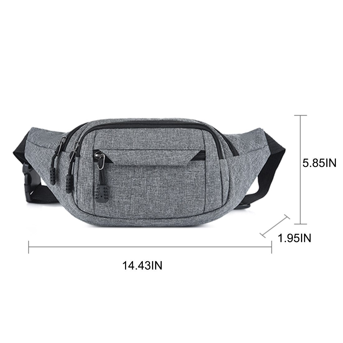 Cyflymder Men Women Waist Bag pack Purse Casual Large Phone Belt Bag Pouch Canvas Travel Phone Bag Fanny Banana Hip Bags