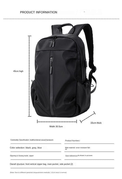 Realaiot Design Oxford Mens Business Backpacks Outdoor Sports Backpack Travel Bags Male Fashion Folds Computer Bag Nylon Schoolbag