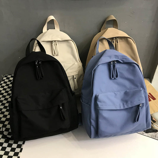 Realaiot Fashion Backpack Canvas Women Backpack Anti-theft Shoulder Bag New School Bag For Teenager Girls School Backapck Female