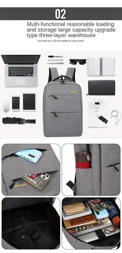 Cyflymder Men's Backpack Multifunctional Waterproof Bags for Male Business Laptop Backpack USB Charging Bagpack Nylon Casual Rucksack