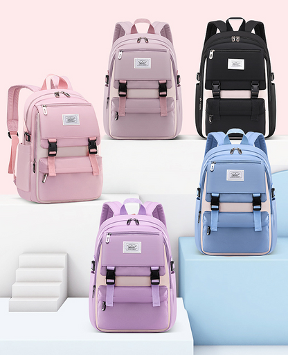 Realaiot Fashion School Bags For teenage Girls Waterproof big schoolbag Children Backpack Book bag Kids School Backpack teens mochila