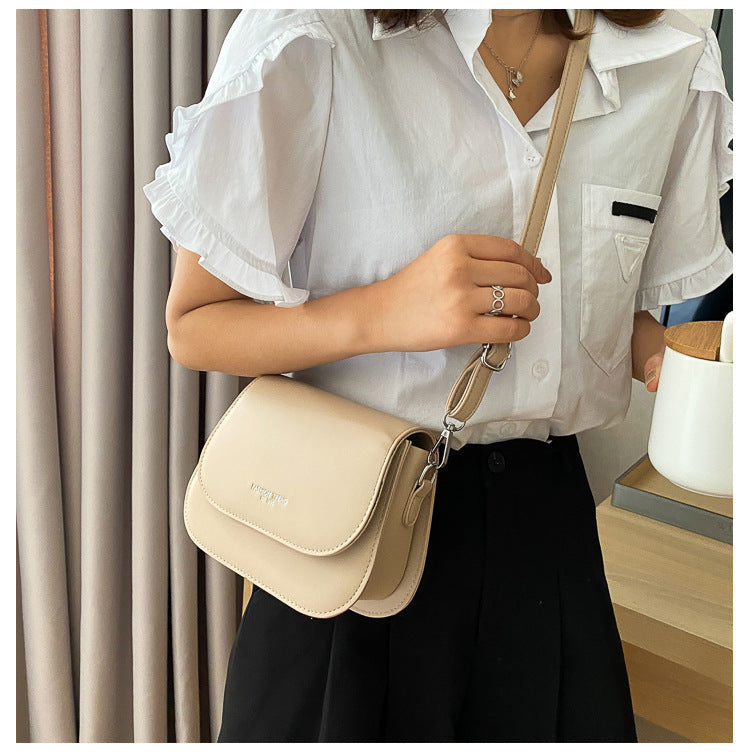 Realaiot Simple Trend Crossbody Bags for Women Solid Wild Flap Shoulder Bag Lady Designer Small Women's Handbags and Purses New Fashion