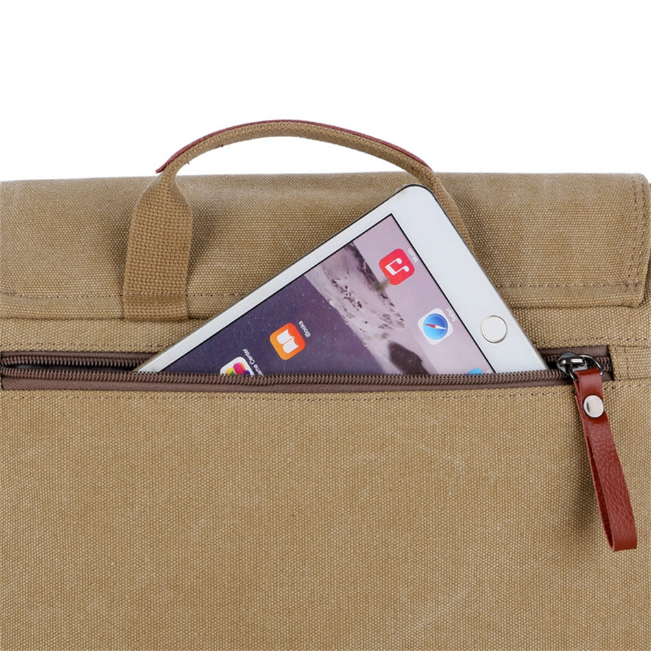 Cyflymder Men's Fashion Canvas Shoulder Bags Business Travel Crossbody Bags Men Messenger Bags Briefcase Men Handbag Tote