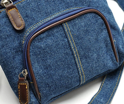 Realaiot Crossbody Bags For Women Casual Denim Bags Fashion Female Shoulder Bag Pack Travel Zipper Handbag Tote Ladies Messenger Bag