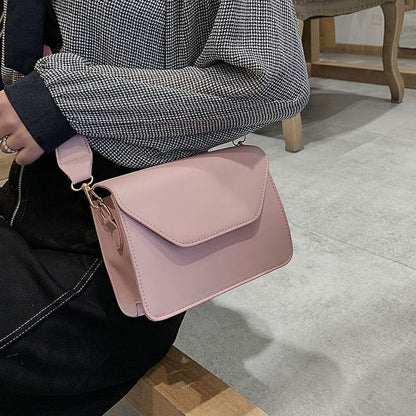 Realaiot Fashion Flap Crossbody Bags for Women PU Leather Small Square Bag Clutches Casual Shoulder Messenger Bag Small Handbags