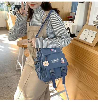 Realaiot Small women's backpack girls school bag waterproof nylon fashion Japanese casual young girl's bag Female mini