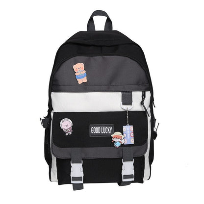 Cyflymder NEW Korean Style Backpacks Women Travel Bags Cute Bags Candy Color Bag for Teenager Girl Kawaii Waterproof Backpack Pendant