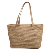 Realaiot Summer Women's Tote Bags Leisure Straw Woven Handbags Beach Travel Bags Women's Handbags Shopping Bags