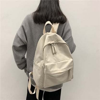 Realaiot Fashion Backpack Canvas Women Backpack Anti-theft Shoulder Bag New School Bag For Teenager Girls School Backapck Female