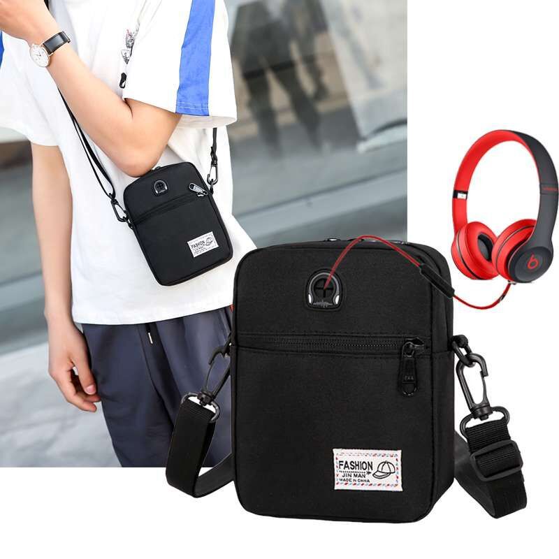 Cyflymder Male Bag Men's Satchel High Quality Men Diagonal Mini Crossbody Bags Shoulder Multi-Function Mobile Phone Bag Outdoor Sports Bag