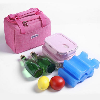 Cyflymder Portable Lunch Bag New Thermal Insulated Lunch Box Tote Cooler Handbag Bento Pouch Dinner Container School Food Storage Bags