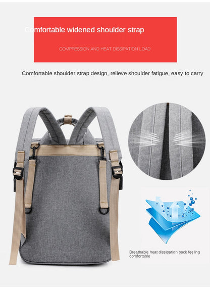 Realaiot Baby Diaper Bag Mummy Bags for Baby Bags  with Bassinet Bed Travel  Backpack with Crib Waterproof Stroller Straps