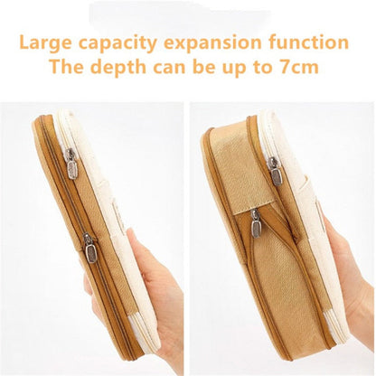 Realaiot Large Capacity Pencil Case Stationery School Supplies Pencil Cases Pouch Office Desk Storage Bag Students Kids Pen Case Bags Box