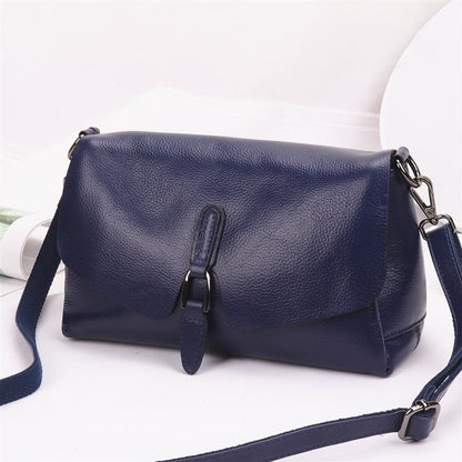 Cyflymder Pure Leather Handbag New Leather Shoulder Messenger Bag Female Fashion Wild Texture First Layer Leather Portable Bag