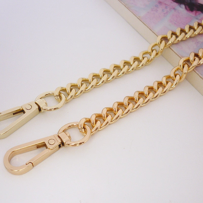 Cyflymder Long 105cm Metal Purse Chain Strap Handle Handle Replacement For Handbag Shoulder Bag GOLD Color