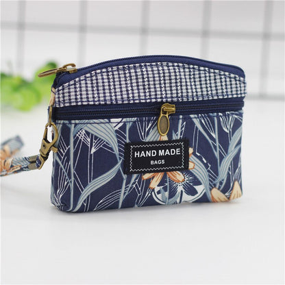 Cyflymder New Fashion Women's Small Shoulder Bag Cotton Flower Messenger Bag Girls 6-inch Large Screen Mobile Phone Bag