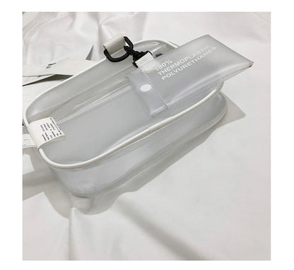 Realaiot Summer Mini Crossbody Bags Transparent bag PVC Jelly Bag Korean fashion Shoulder Female Bag purses sac clear bags for women