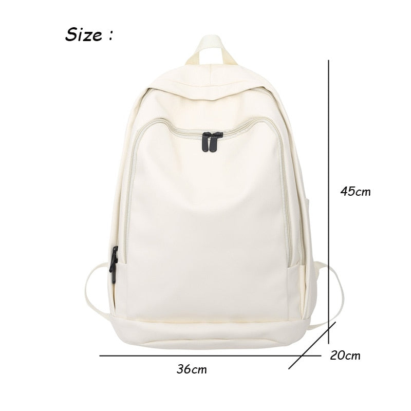 Realaiot Fashion Women Backpack High Quality Female Soft PU Leather Preppy School Bag for Teenage Girls MenTravel Backpack Book Bag