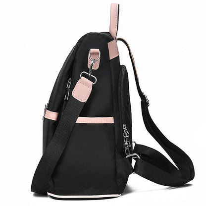 Realaiot Casual Oxford Backpack Women Black Waterproof Nylon School Bags For Teenage Girls High Quality Fashion Travel Tote Packbag