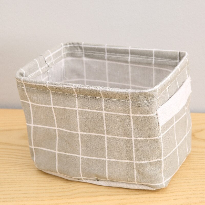 Realaiot Storage Case Multifunctional Sundries Foldable Fabric Storage Basket Underwear Storage Box  Clothes Organizer