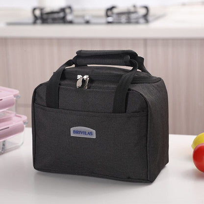 Cyflymder Lunch Box Bag Waterproof Thermal Bag Oxford Fabric Portable Thermal Insulated Cation Picnic Food Box Women Tote Storage Ice Bags