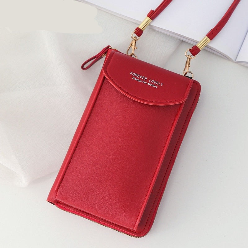 Realaiot Brand Small Crossbody Shoulder Bag For Women High Quality Cell Phone Pocket Purse Female Clutch Fashion PU Leather Handbag Bolsa