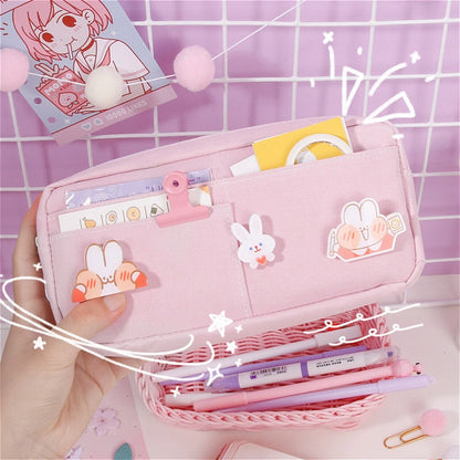 Cyflymder pencil case cute pencilcases material escolar girl back to school supplies piorniki estuche piornik kawaii bag pencil box