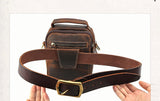 Realaiot 100% genuine leather messenger bags retro cow leather man bag corssbody handlebags multifunction waist bags mini shoulder bag
