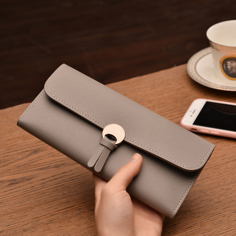 Realaiot Fashion Long Women Wallets High Quality PU Leather Women's Purse and Wallet Design Lady Party Clutch Female Card Holder