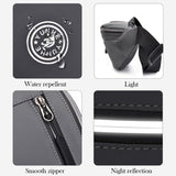 Cyflymder Men's Chest Package Pack Waterproof Outdoor Sports Bag Canvas Pouch Korean-style Waist Bag Fanny Pouch Crossbody Male Banana Bag