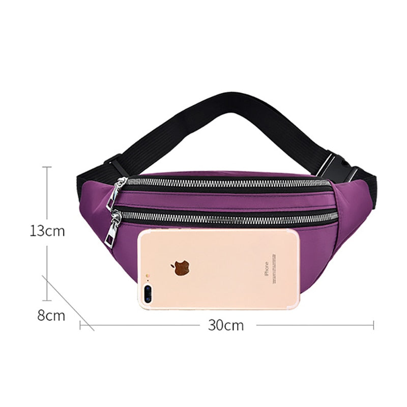 Realaiot Fanny Pack Women Waist Bag Men belt pouch Waist pack Female Banana Bag for women Ladies Fashion Travel Shoulder Purse  Belt bag